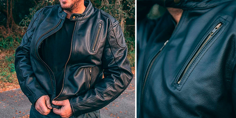 Review of HWK Leather Mens Motorcycle Jackets