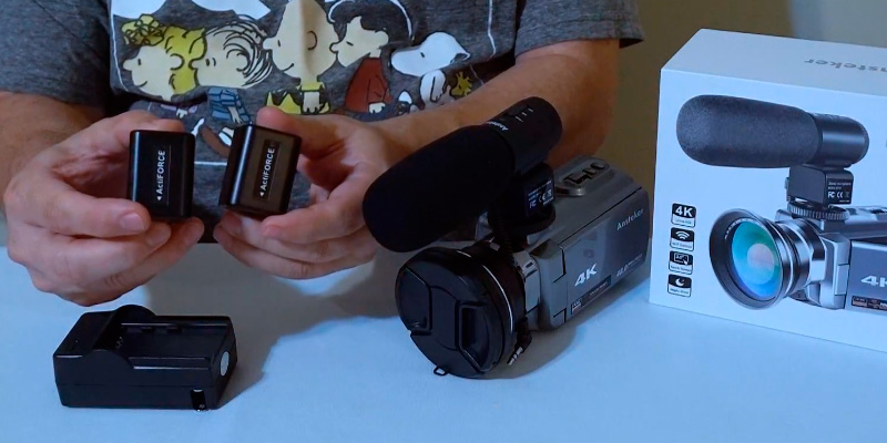 Ansteker 4K Camcorder, 48MP 30FPS Ultra HD WiFi Video Camera IR Night Vision in the use - Bestadvisor