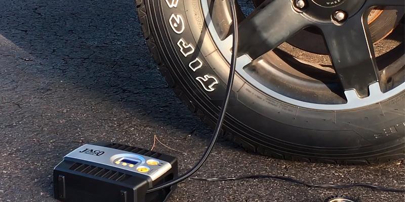JACO Premium Digital Tire Inflator - Portable Air Compressor Pump in the use - Bestadvisor