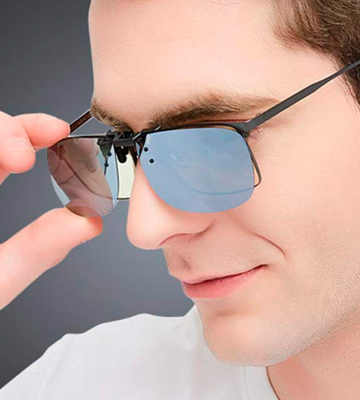 Fish Man Anti-Glare Driving Polarized Clip-on Sunglasses Glasses for Prescription Glasses - Bestadvisor
