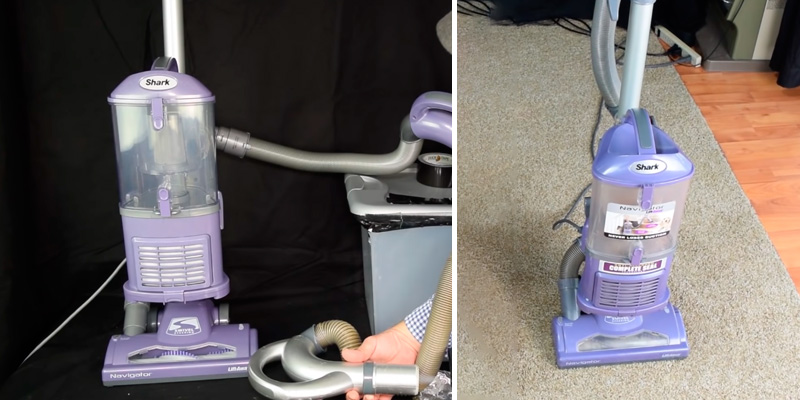 Shark Navigator Upright Vacuum for Carpet and Hard Floor with Lift-Away Handheld HEPA Filter in the use - Bestadvisor