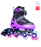 PAPAISON Adjustable Inline Skates for Kids and Adults with Full Light Up Wheels