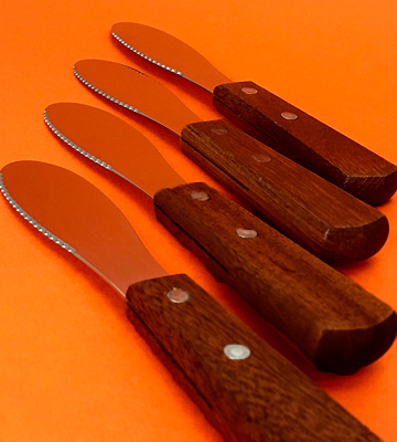 Great Credentials set of 4 Wide Stainless Steel Spreader Kitchen Knives for Sandwiches - Bestadvisor