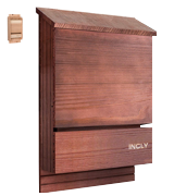 INCLY Natural Cedar Wood Bat House Kit for Outdoors