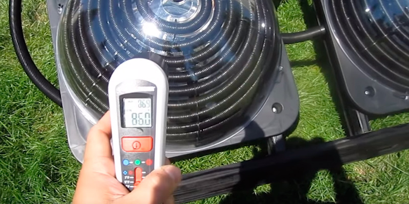 Goplus Solar Heater for Swimming Pool in the use - Bestadvisor
