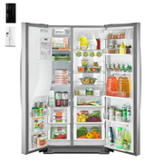 Kenmore Elite 51773 28 cu. ft. Side-by-Side Refrigerator with Accela Ice Technology