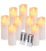 Aignis Pack of 9 Flickering Flameless Candles
