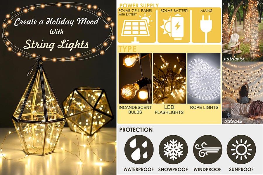 Comparison of String Lights to Use Indoors and Outdoors