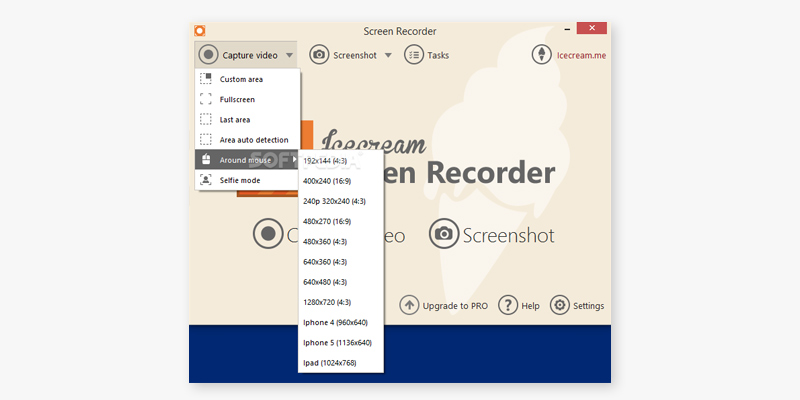 Icecream Screen Recorder PRO in the use - Bestadvisor