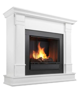 Real Flame G8600W Silverton Gel Fireplace in White