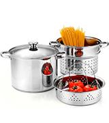 Cook N Home 4 Qt. Double Boiler and Steamer Set