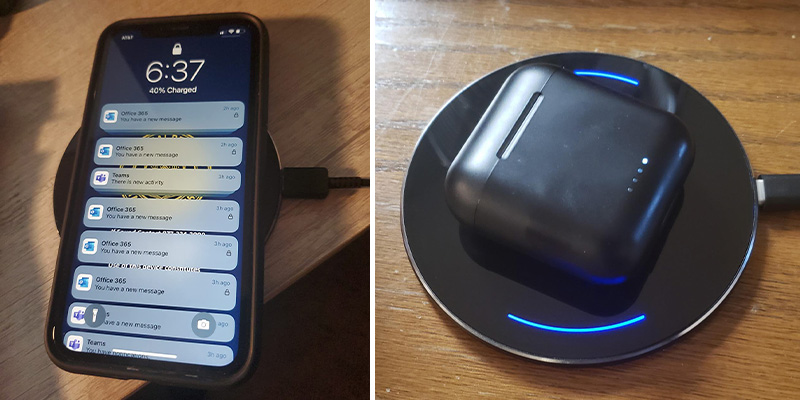 TOZO W1 Wireless Charger in the use - Bestadvisor
