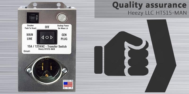Heezy LLC HTS15-MAN Generator Transfer Switch application - Bestadvisor