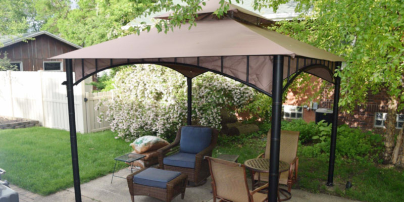 Review of Sunjoy D-GZ136PST-N 10'x10’ Soft Top Gazebo for Sun Shade or Grilling