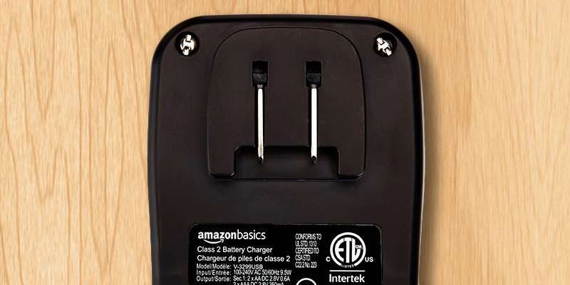 AmazonBasics Battery Charger With USB Port in the use - Bestadvisor