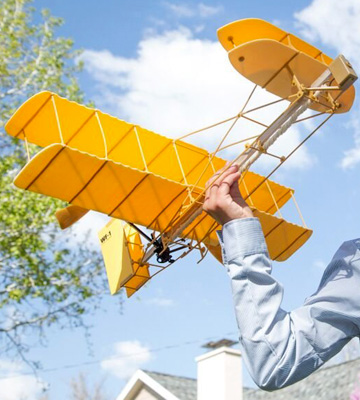 Be Amazing! Toys Sky Blue Flight Giant Wright Flyer Model Kit - Bestadvisor