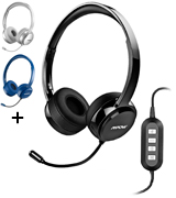 Mpow FBA_PAMPPA071AB-USSA1-PTX USB Headset/3.5mm Computer Headset with Microphone Noise Cancelling