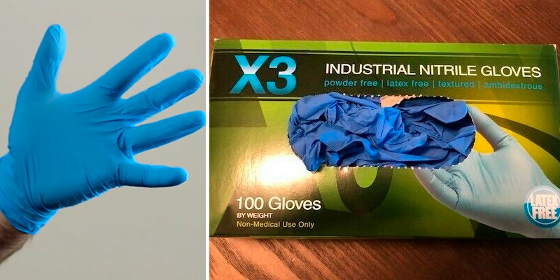 Review of AMMEX X3 Industrial Blue Nitrile Gloves