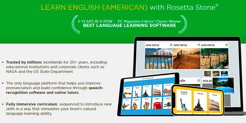 Review of Rosetta Stone Learn English (American) Online