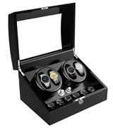 Triple Tree 02 Automatic Watch Winder with 4 Winder Positions, 6 Storage Spaces
