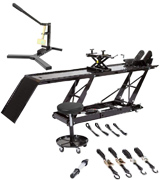 Rage Powersports BW-SK-E Motorcycle Lift Table with Accessorizes