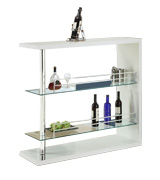 Coaster Home Furnishings Table with Two Glass Shelves