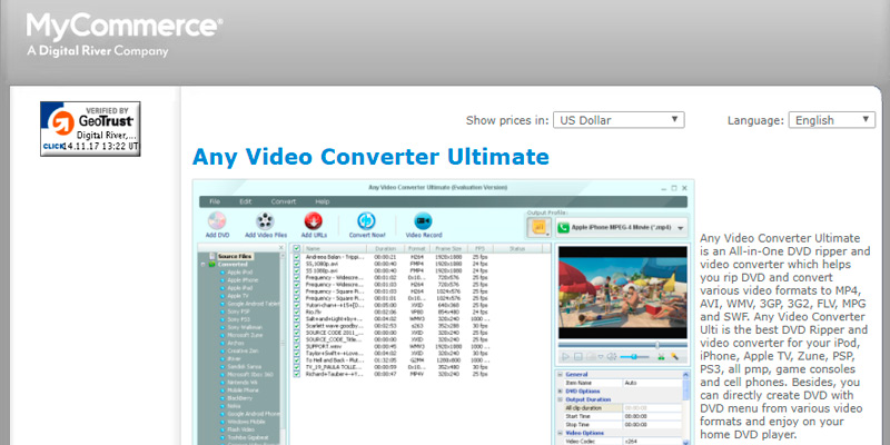 Review of AVC Any Video Converter Ultimate