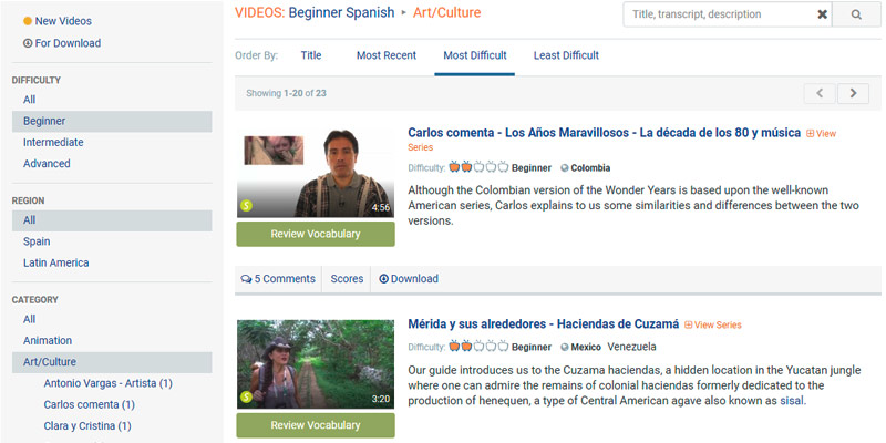 Detailed review of Yabla The Authentic Way to Study Spanish - Bestadvisor