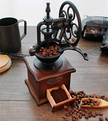 IMAVO Vintage Style Wooden Manual Coffee Grinder - Bestadvisor