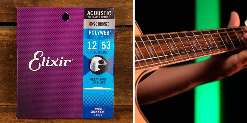 Review of Elixir 80/20 Bronze POLYWEB Coating Acoustic Guitar Strings