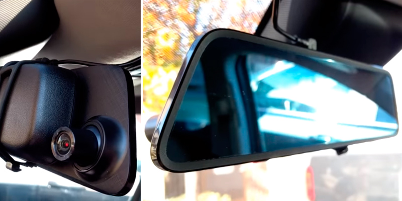 Review of AUTO-VOX DVR-M8 Touch Screen Mirror Dash Cam (Front 1296p & Rear View)