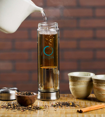 Pure Zen Tea Glass Water Bottle Infuser - Bestadvisor