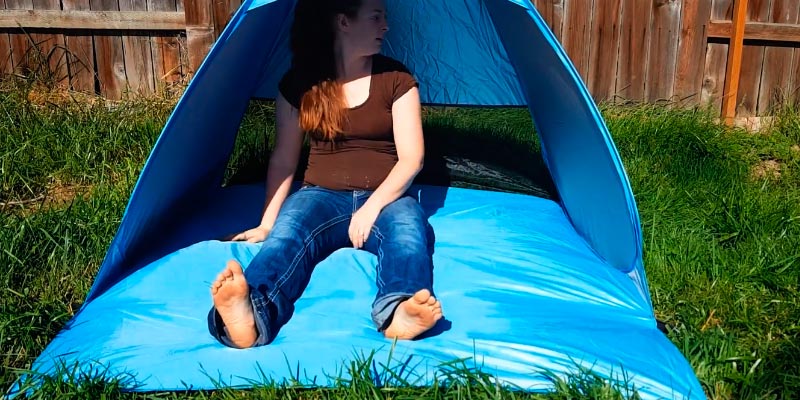 iCorer Automatic Pop Up Instant Pop Up Quick Cabana Sun Shelter in the use - Bestadvisor