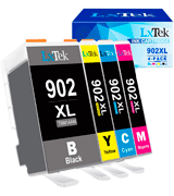 LxTek 902XL Replacement Ink Cartridge for HP Printers