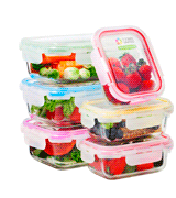 5 STARS UNITED Glass Meal Prep Lunch Boxes