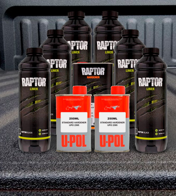 U-Pol _Raptor Black Urethane Spray-On Truck Bed Liner Kit, 6 Liters - Bestadvisor