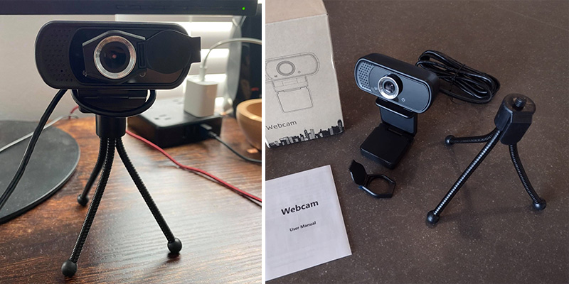 XPCAM ‎A9 HD Webcam 1080P with Privacy Shutter and Tripod Stand in the use - Bestadvisor