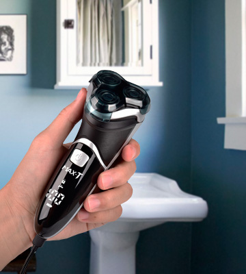 Max-Tcare Men's Electric Shaver Corded and Cordless Rechargeable 3D Rotary Shaver - Bestadvisor