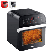 GoWISE USA GW44800-O Deluxe Air Fryer Oven w/Rotisserie and Dehydrator