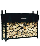 The Woodhaven WR005 5 Foot Firewood Log Rack with Cover