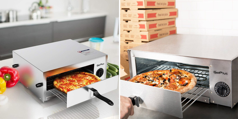 Goplus Pizza Oven Electric Pizza Oven Stainless Steel in the use - Bestadvisor