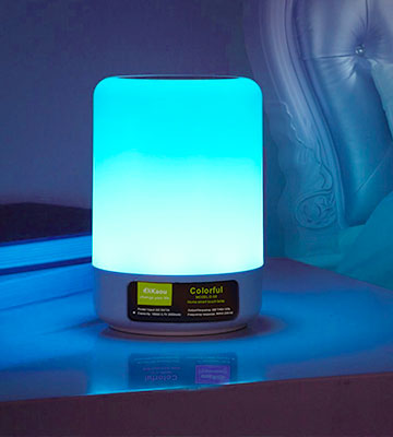 DIKAOU Touch Bedside Lamp with LED Bluetooth Speaker - Bestadvisor