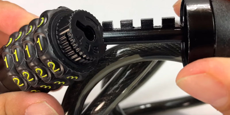 Titanker 4-Feet Bike Lock Cable in the use - Bestadvisor