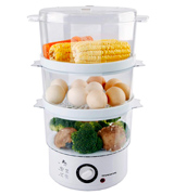 Ovente FS53 W Electric Vegetable and Food Steamer
