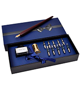 Plotube Wooden Pen Calligraphy Set Dip Wood Pen Gift Writing Case