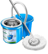Aootek Spin Mop Stainless Steel Deluxe with Bucket