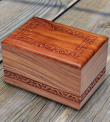 Bogati Hand Carved Rosewood Cremation Urn - Bestadvisor