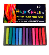 LDREAMAM 12 Colors Temporary Hair Chalk for Kids and Adults