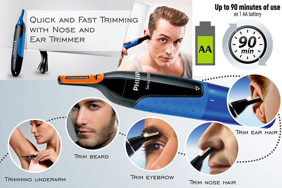 Comparison of Nose and Ear Trimmers for Men and Women