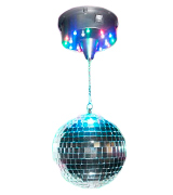 Adkins Professional lighting AL-DISM8 8 Mirror Ball with Motor and Colored LED lights